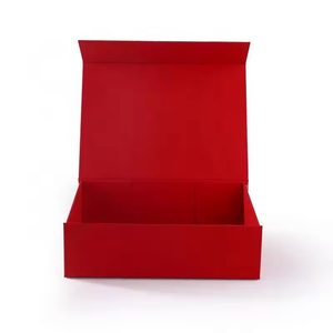 Ucuz katlanabilir kağıt nakliye kutusu elbise için yüksek dereceli özel kırmızı karton ambalaj kutusu - Product Image 3