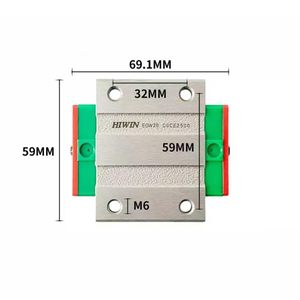 Bloque deslizante de carro lineal Hiwin EGH EGW 15 20 25 30 CA HA riel de guía lineal cuadrado para piezas de enrutador CNC impresora 3D - Product Image 2