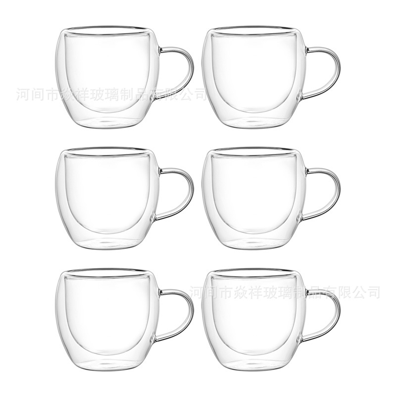 Poignée en forme d'œuf - Sachet à bulles six tasses - Boîte grise