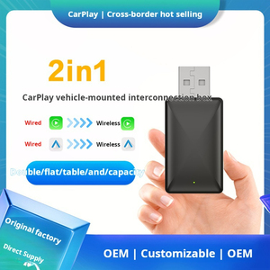 Solución automático de adaptador inalámbrico CarPlay Android para iOS y Android 5,8 GHz WiFi, tipo C/USB, sistemas CarPlay con cable de fábrica Plug & Play - Product Image 2