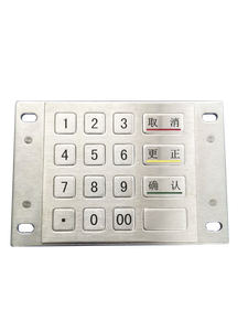 Teclado de teclado de metal numérico de venta de terminal de cajero automático de control de acceso a prueba de agua industrial mecánico - Product Image 4