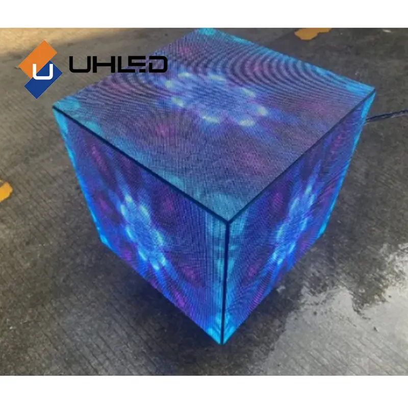 Wifi 4g App Control 3d Magic Led Screen P2.5 P3 P3.91 Full Color Retail Store Led Sign Cube Led Display