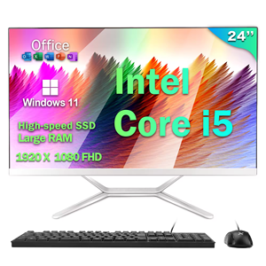 High Quality 21.5'' 23.8&quot; 24'' All in One PC Intel Core I7/i5/I3 J4125 N5095 <strong>Processor</strong> Gaming All in One <strong>Desktop</strong> <strong>Computer</strong> - Product Image 2