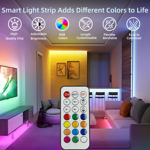 12V 24V WS2811 piksel akıllı Led şerit 60/72/84/96LEDs/m APP uzaktan kumanda esnek SMD 5050 RGB Led şerit işık oyun odası için - Product Image 2