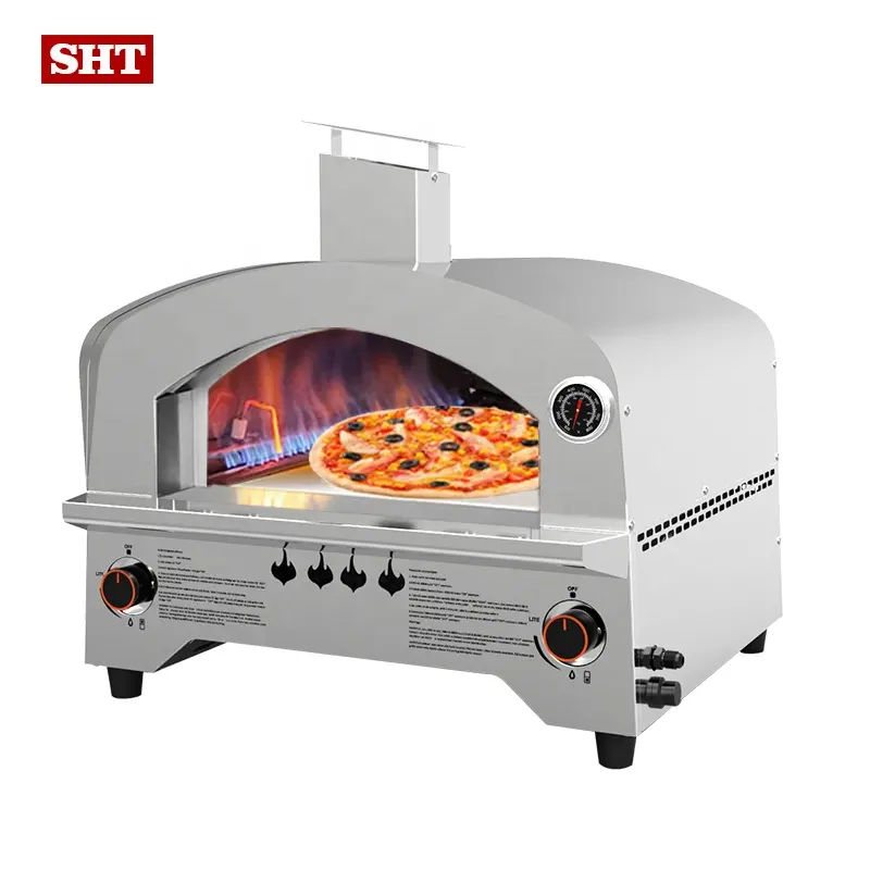 Prezzo di fabbrica All'ingrosso Backyard Outdoor Cucina A Gas Girarrosto Forno/Home Gas Forno Per Pizza/Da Tavolo Forno Per La Pizza