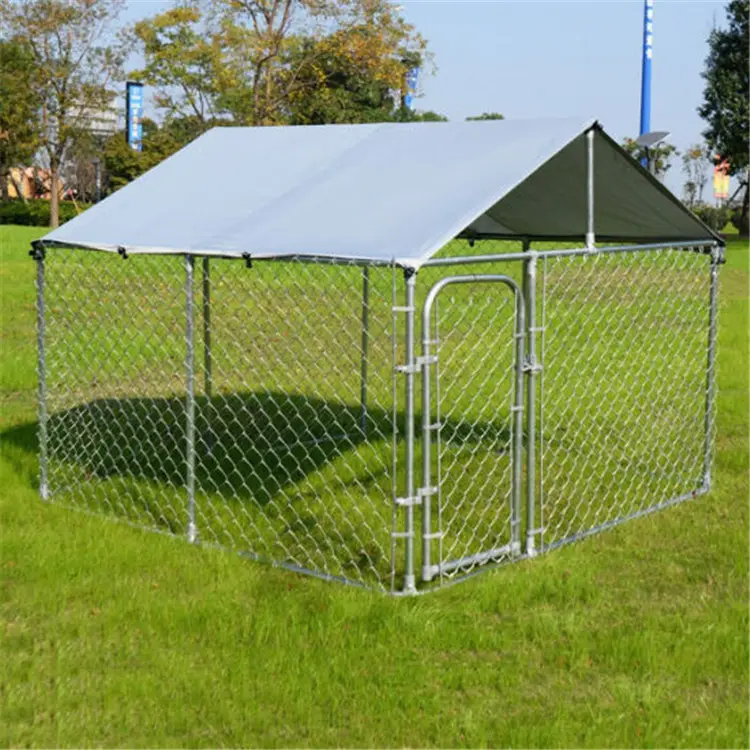 Grande alta qualidade ao ar livre galvanizado gaiolas do canil do cão para animais de estimação Dog Wire Kennel