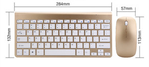 2.4G Wireless <strong>Keyboard</strong> and Mouse Combo Fashion <strong>Simple</strong> Mini Wireless <strong>Keyboard</strong> and Mouse Set for Laptop <strong>Computer</strong> - Product Image 3