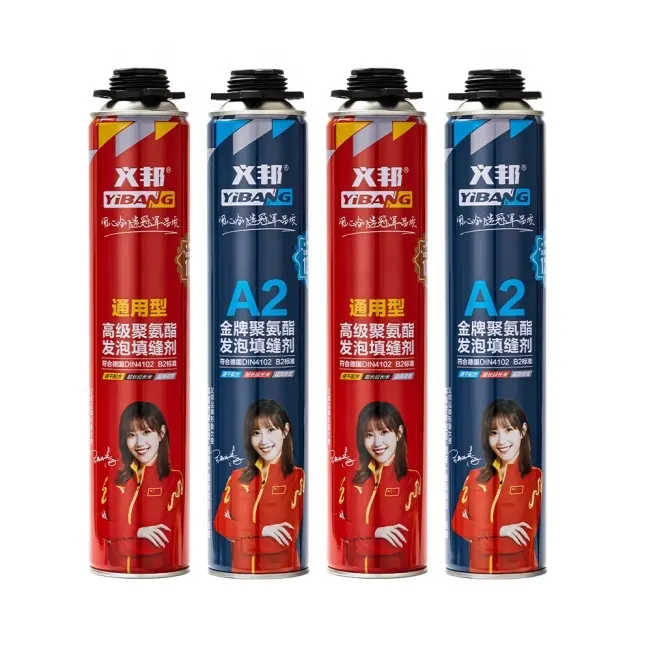 [XiBao] Con buena calidad de producto Espuma de poliuretano Pu Espuma en aerosol Pegamento Adhesivo Celda cerrada Calafateo Espuma de montaje expansible