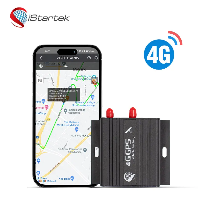 IoT anti-jammer tracker Function and Automotive Use 4G GPS tracking device support Can Bus