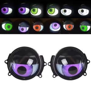 New Arrival Universal Headlight Universal Fog Light Dynamic Blink Devil Eyes 3.0 Inch <strong>Led</strong> Devil Eye <strong>Led</strong> Headlights Lens - Product Image 6