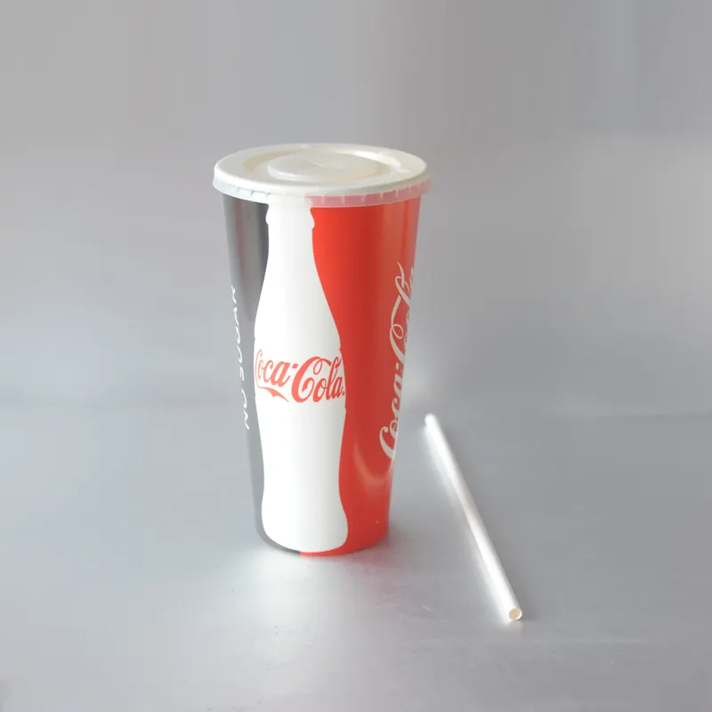 विरोधी-फैल ठंडा और गर्म बदलते रंग के कागज कप भंडारण ठंडे पेय पेपर कप