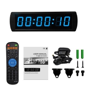 Factory Direct 7-Segment-LED-Anzeige 3 ''Elektronisches Timing-System Digitale Wanduhr Multifunktion aler Stoppuhr-Countdown-Timer