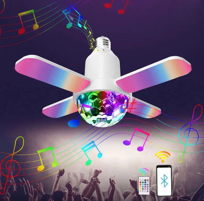 Haut-parleur de musique sans fil 2022 24W E27, télécommande LED à couleur variable, haut-parleur de musique RGBW, ampoule Bombilla, Offre Spéciale haute qualité