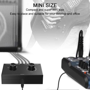 <strong>4</strong>*Ports 3.5mm Stereo Audio Switcher <strong>4</strong> Way Stereo Audio Selector <strong>4</strong> <strong>Input</strong> <strong>1</strong> <strong>Output</strong> /<strong>1</strong> in <strong>4</strong> Out Audio Splitter with Volume Control - Product Image 4