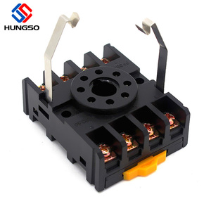 คุณภาพดี DIN RAIL การติดตั้ง MK2P MK3P รีเลย์ฐาน,PF083A PF113A ซ็อกเก็ตรีเลย์ - Product Image 5
