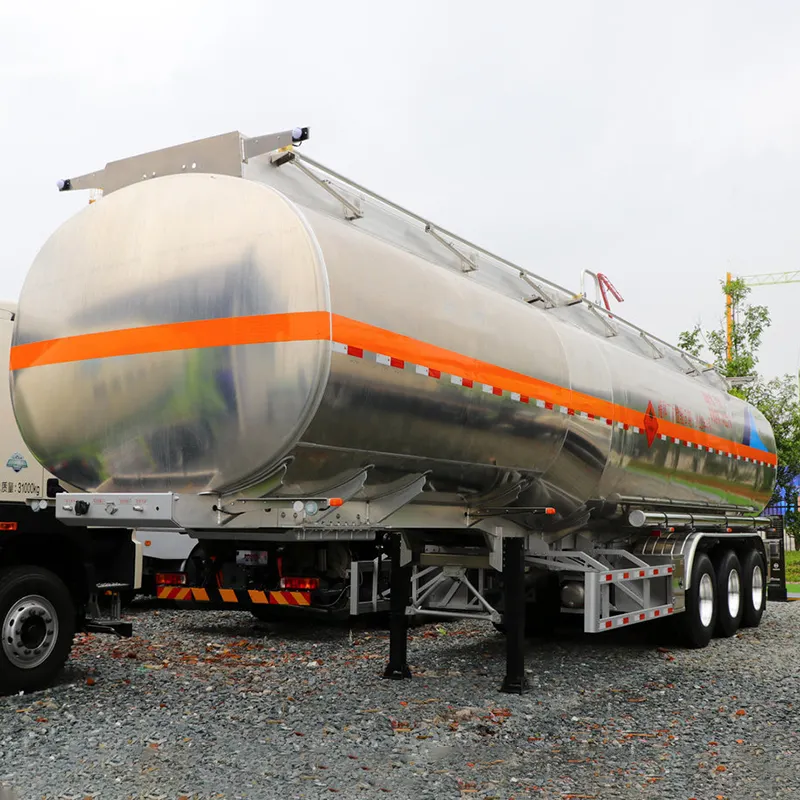 Rimorchio camion cisterna 45000 L Muti-vano benzina olio cisterna serbatoio Semi rimorchio per la vendita