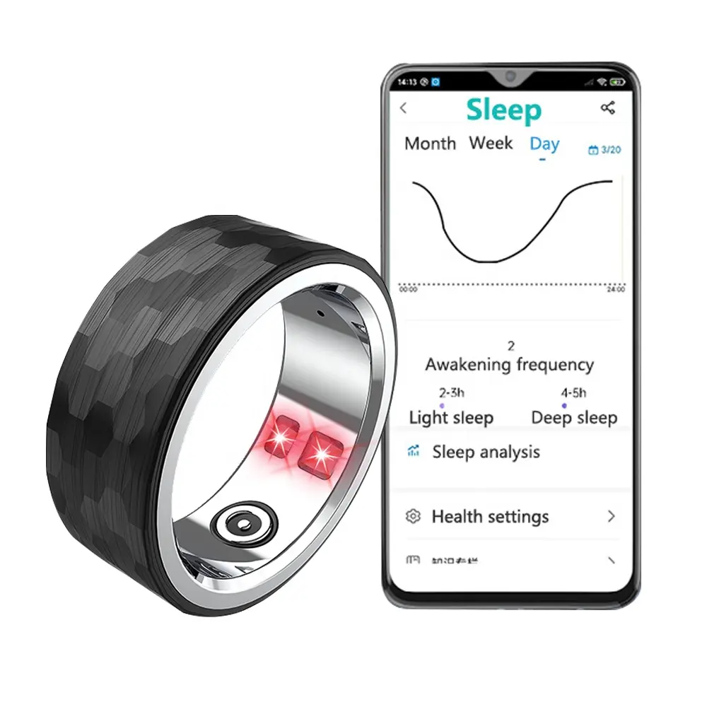 Wasserdichte Mini Frauen Männer Ring Smart Handy Ring für Gesundheit Tracking Schlaf Sport Fitness Tracker Ring