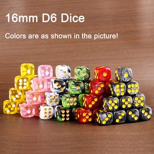 ชุดลูกเต๋า D6หลายสีหลายเหลี่ยม12 16มม. อะคริลิคมาตรฐาน RPG DND เกมกระดานสองสีพร้อมโลโก้ที่กำหนดเอง - Product Image 2