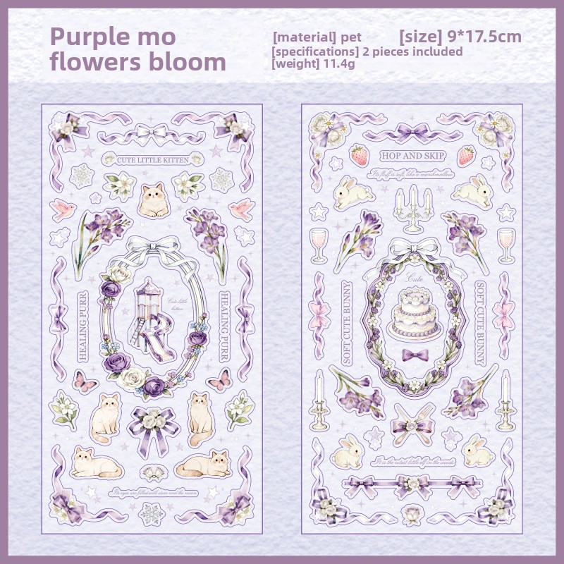B Chemins violets en fleurs (blanc)