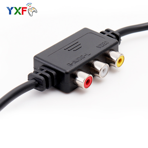 Cable de salida 2 en 1 RGB Scart + AV RCA, Cable de plomo con adaptador AV para SEGA Dreamcast para PAL