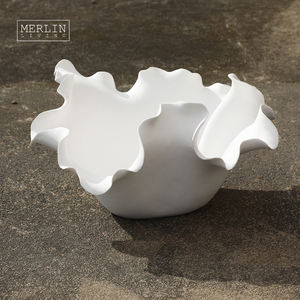 Merlin Living手作りセラミック花瓶セラミック室内装飾セラミックフルーツボウル潮州工場卸売OEMODM - Product Image 3