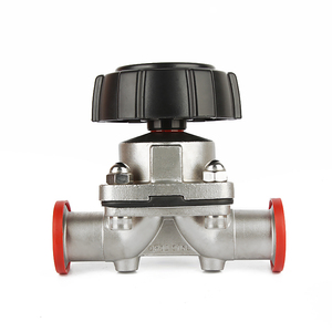 Válvula de <span class=keywords><strong>control</strong></span> de diafragma neumática SS304 SS316L de fábrica Válvulas de diafragma operadas manualmente DN25 DN40 - Product Image 1