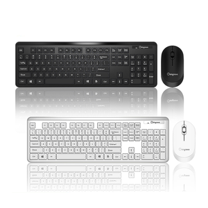 Venta caliente teclado inalámbrico ratón Combos compacto silencioso de tamaño completo con Nano USB receptor teclado y ratón - Product Image 1