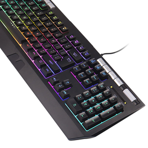 OEM 104-Key RGB Rainbow Backlit Membrane Gaming <strong>Keyboard</strong> with Palm Rest Custom LED RGB Full Size Gaming <strong>Keyboard</strong> with Knob - Product Image 3