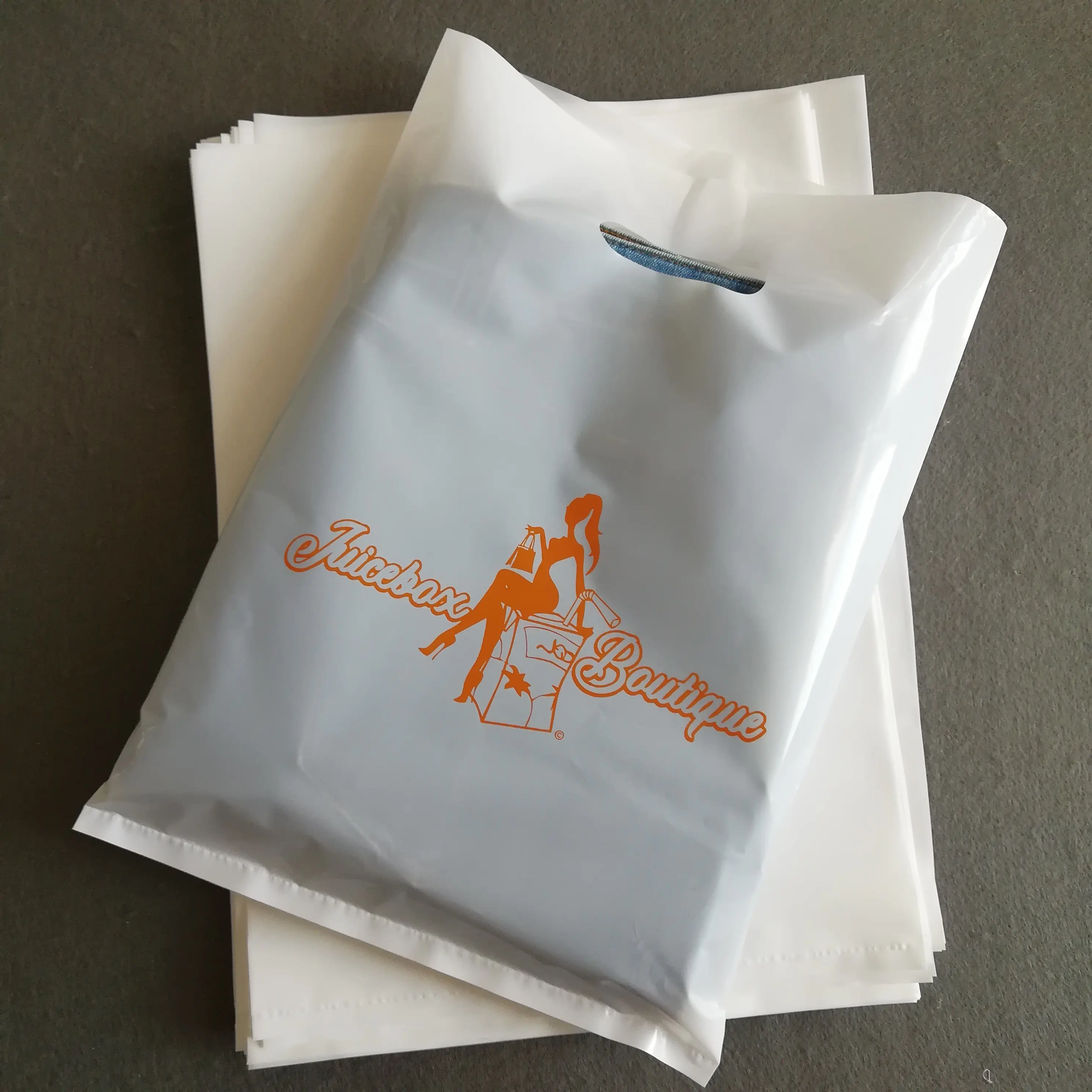 मर कट पीई प्लास्टिक के शॉपिंग बैग संभाल biodegradable शॉपिंग प्लास्टिक बैग