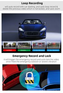 Yinzam F7 3 Cameras Dash Cam Front Left and Right Cameras Night Vision Simultaneous Recording Video <strong>Camera</strong> Wide Angle for Car - Product Image 4