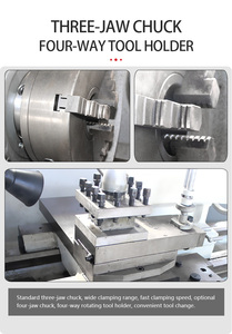 CA6141 Mini máquina de torno horizontal para herramientas de metal Uso en espacios pequeños - Product Image 4