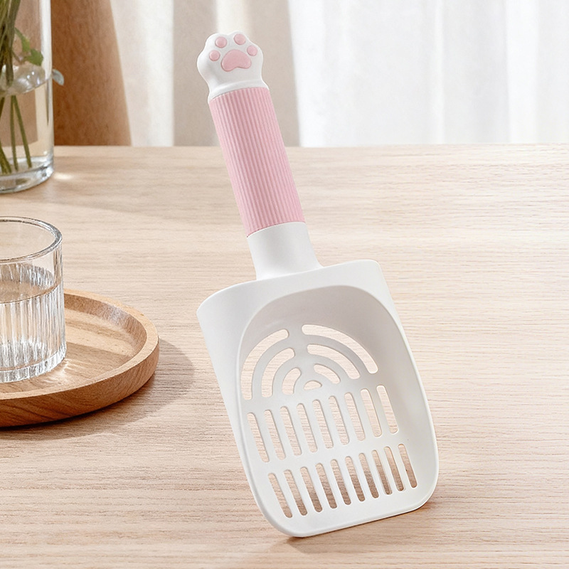 Pelle à litière pour chat rose pêche (pelle unique)