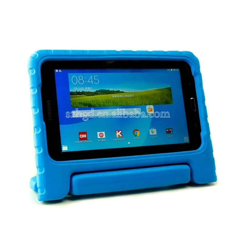 Großhandels preis Stoß feste Tablet-Hülle EVA-Schaumstoff hüllen für Samsung Galaxy Tab 3 Lite 7.0 mit Griff halterung