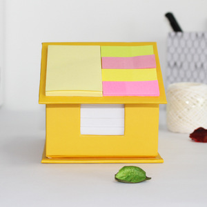 Toptan sevimli yapışkan notlar ile ev kağıt özel logolu kutu yapışkan notlar okul kırtasiye ofis malzemeleri yapışkan not pedleri - Product Image 4