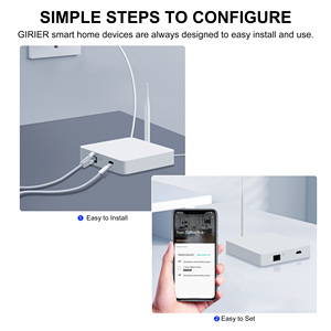 GIRIER Smart domotica cablato Hub Tuya ZigBee 3.0 Gateway intelligente con controllo APP Antenna - Product Image 6
