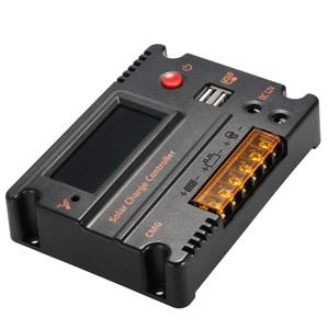 Controller solare Cmg 12V 24V 20A Display retroilluminazione LCD negativo comune Controller caricatore solare Dual USB 5V e DC 12V - Product Image 4