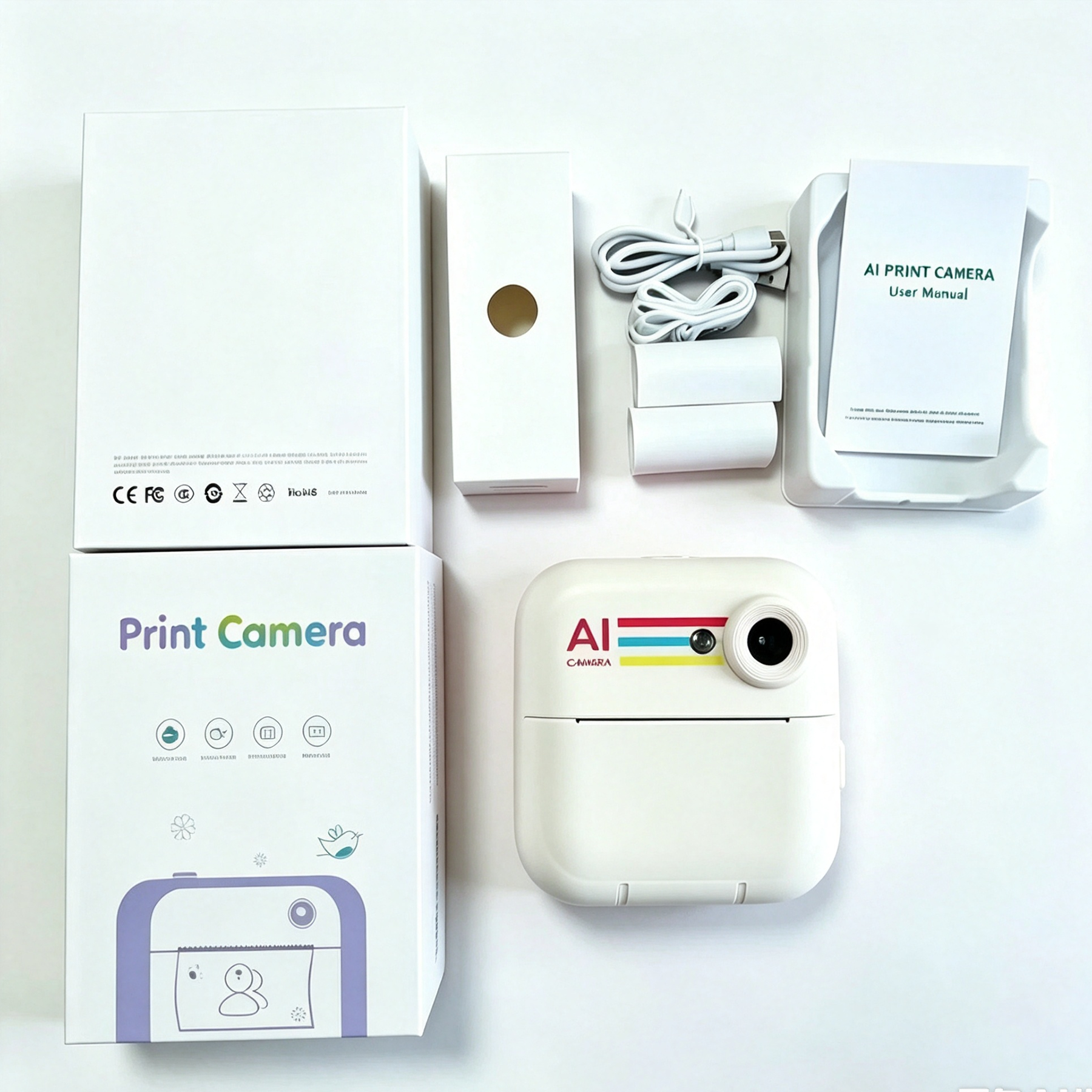 Q5 ai polaroid blanc