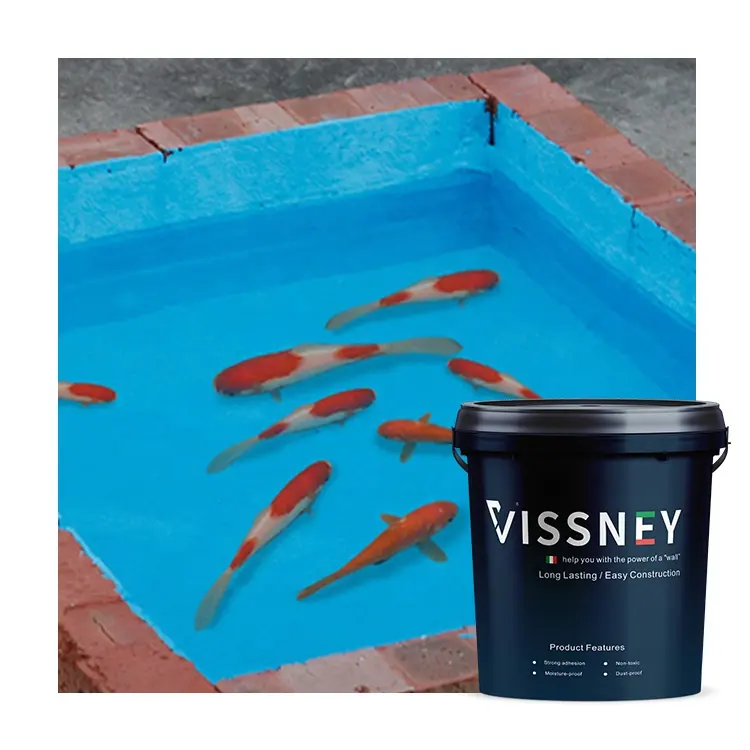 Vissney kapalı evrensel JS su geçirmez kaplamalar yüzme havuzu için su geçirmez boya