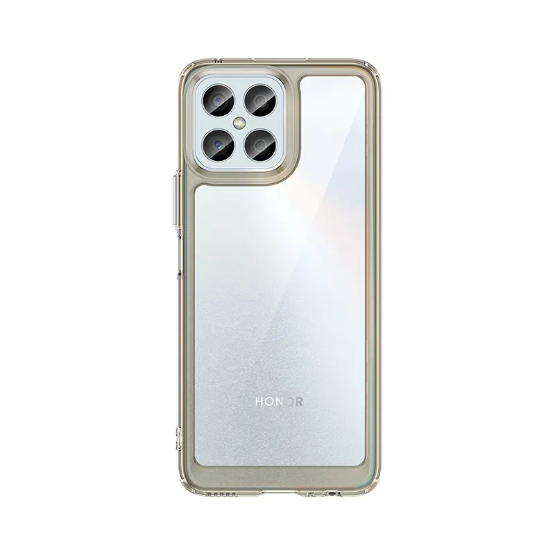 Pour Honor X50 X9A X8A X7A X9 X8 X7 Magic 6 5 lite étui cristal clair acrylique dos souple TPU noir couverture téléphone coque Fundas pare-chocs