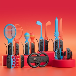 Souris de manette de jeu ergonomique Abs pour Switch 2 Joy-con 2 poignées Mini Portable avec poignée magnétique et dragonne - Product Image 4