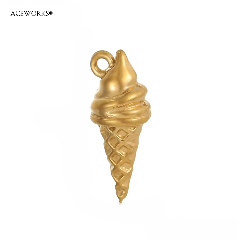 Breloque cornet de glace.