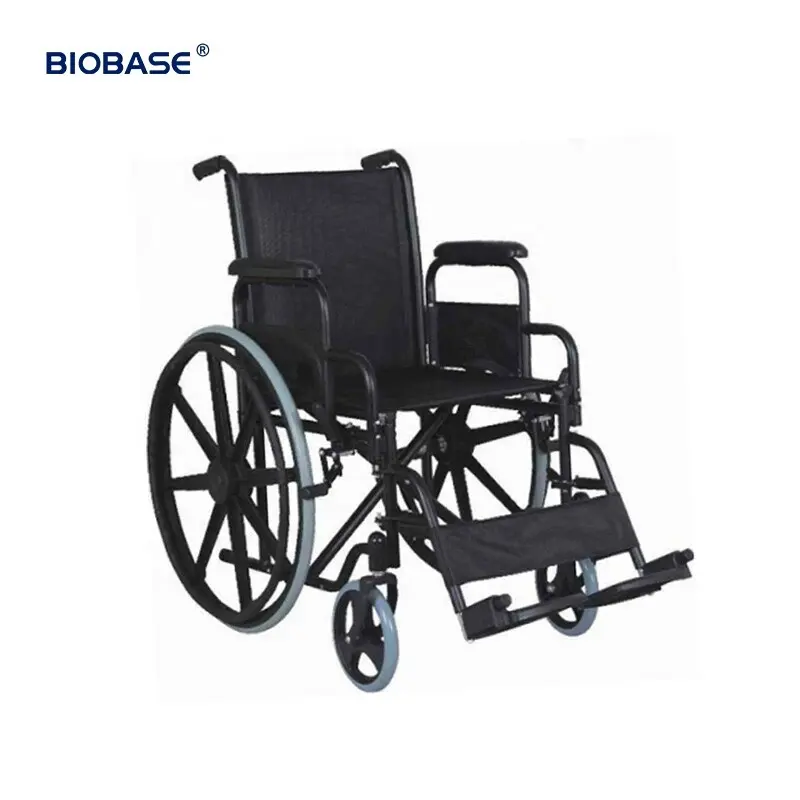 كراسي متحركة قابلة للطي بقطر بيوباس بإطارات غير هوائية كرسي متحرك بالدفع اليدوي للمستشفيات