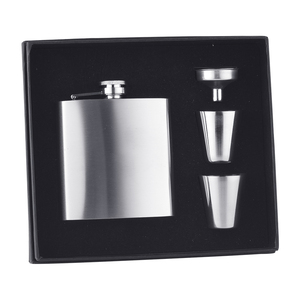Nhà máy trực tiếp tùy chỉnh bất kỳ logo kim loại thép không gỉ màu mạ mát Hip <span class=keywords><strong>Flask</strong></span> <span class=keywords><strong>Set</strong></span> - Product Image 1