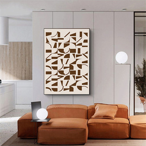 现代简约抽象几何印花帆布壁画办公室装饰 - Product Image 2