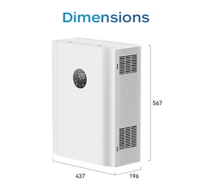 Recuperador de aire montado en la pared Recuperación de energía Función de derivación automática Sistema de ventilación de operación silenciosa para entornos de sueño - Product Image 4