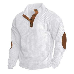 Chaqueta De Pana Para Hombre Otono Invierno, Cuello Alto, Manga Larga, Casual Para Interior Y Exterior - Product Image 6