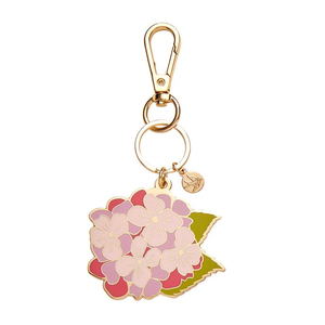 工厂定制形状标志心形绣球花钥匙圈2d 3d搪瓷钥匙链锌合金金属钥匙圈钥匙扣 - Product Image 2