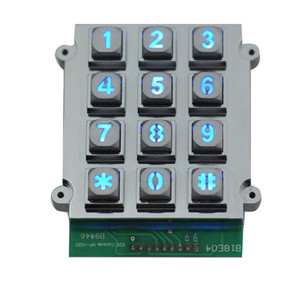 Interno 3*4 interfono numerico tastiera meccanica connettore RS232 controllo accessi tastiera illuminata - Product Image 2