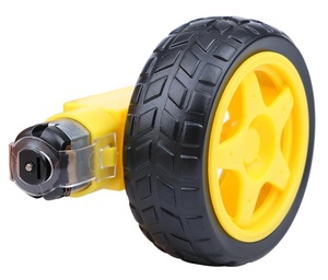 DC TT Getriebe motor Doppel welle 200 U/min 65mm Reifen rad Smart Car Toy Robot Getriebe motor DC 3-6V 1 48 Stecker für Arduino