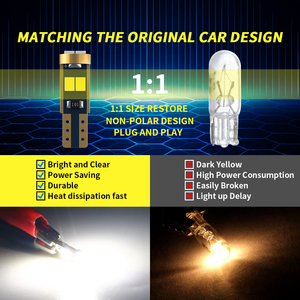 YOBIS yüksek kalite Led T5 2016 6 SMD araba iç ampul pano okuma işık DC 12V - Product Image 3